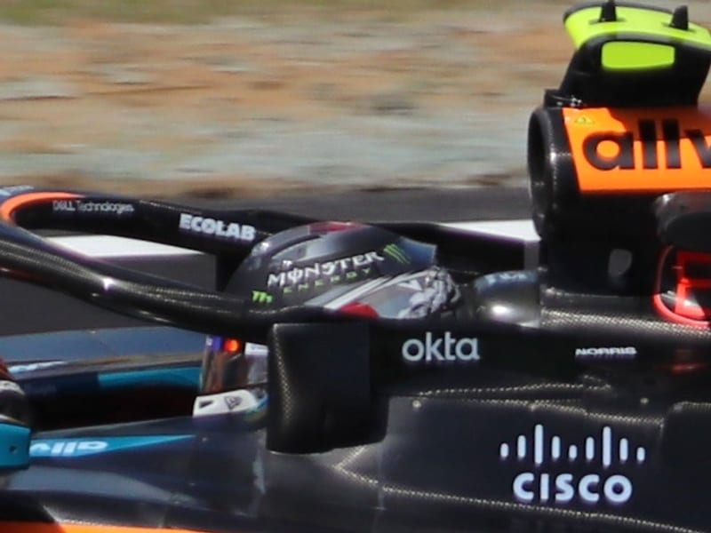 Photo of the Lando Norris Japanese Grand Prix 2025 helmet