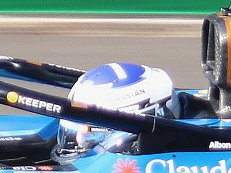Photo of the Alexander Albon 2026 season helmet