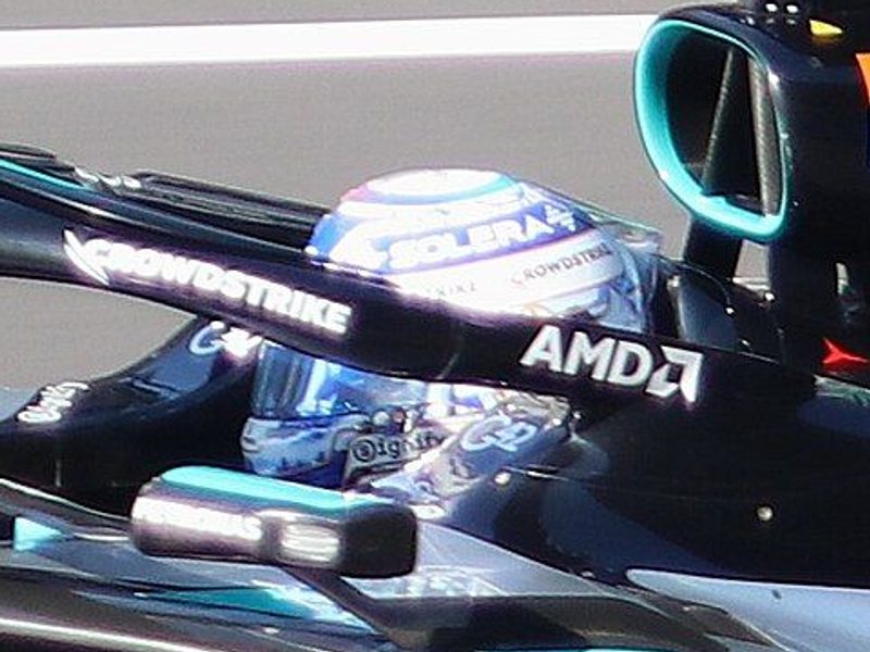 Photo of the George Russell Chinese Grand Prix 2026 helmet